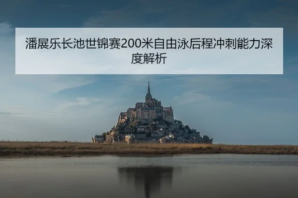 潘展乐长池世锦赛200米自由泳后程冲刺能力深度解析